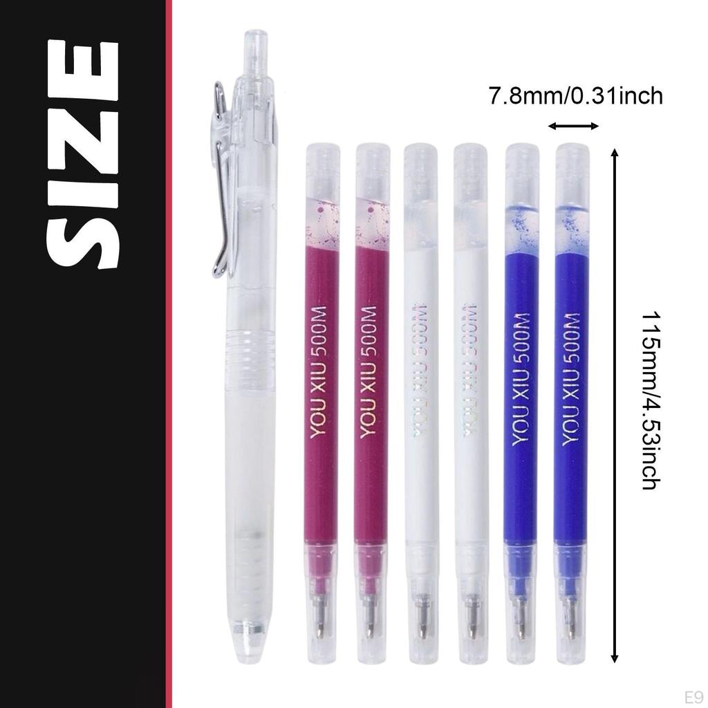 7 Markers, Heat-Eraseable Reusable Marking Pens, Temporary Tailor's Easy to Use,