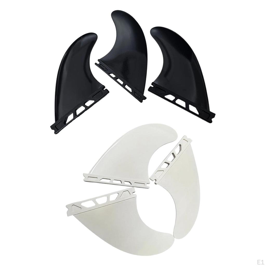 3 Pieces Surfing Surfboard Fins Quick Release Durability Premium Replace Accessories
