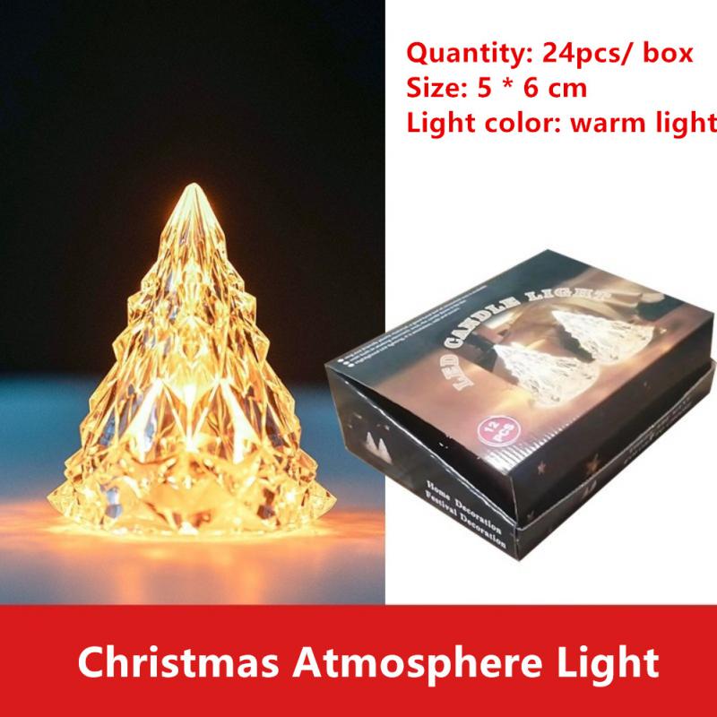 Flameless LED Candle Light Halloween Wedding Christmas Decoration Creative Candle Light Wishing LED Tea Lamp Warm White