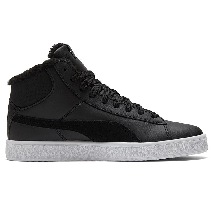 Puma 1948 Mid Lfur Fleece gefüttert Warm Langlebig High Top Sneakers Unisex Sneaker Schwarz 364977-01