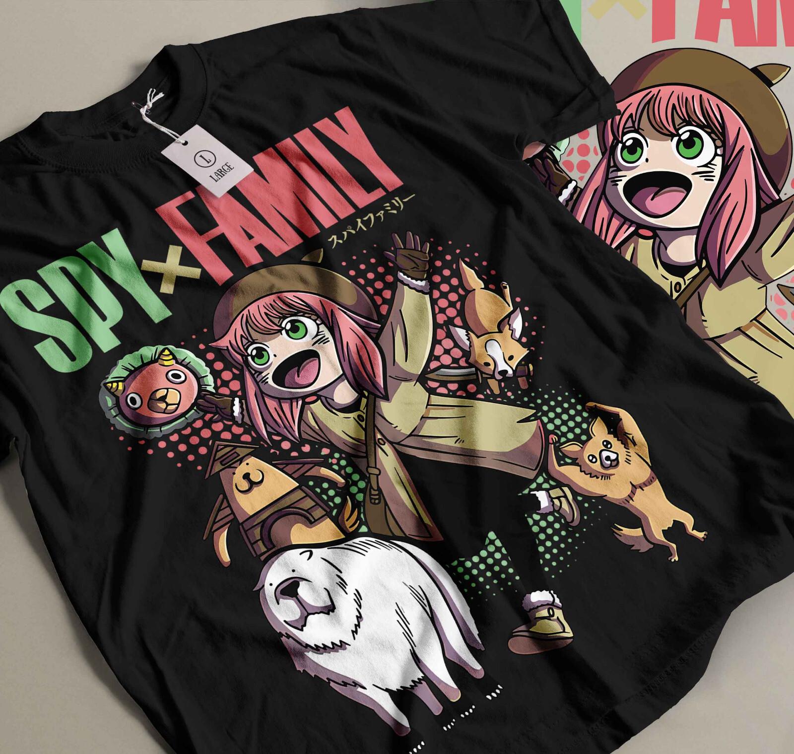 

SPY x FAMILY NEW Manga T-Shirt Mens Womens Tees Top Loid,yor,Anya,Bond,Forger Style unisex shirt 227 M