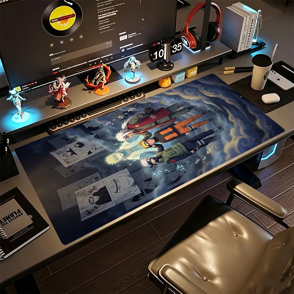 Naruto Large Mouse Pad Keyboard Mat Study Desk Mat Non-Slip Rubber Base Perfect Gift for Gamers