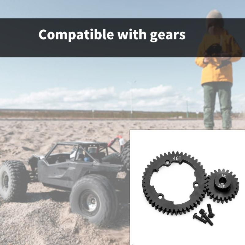 High Performances 45 Steel Gear Pair 46T And 23T Teeth For Off Road Remote Control Vehicle And Racing Competitions