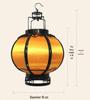Retro Chinese Iron Art Lantern with Phoenix Tail Design