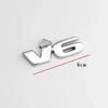 3D Metal SR5 V6 Letter Rear Boot Trunk Emblem Badge Sticker Decals Car Styling Accessories For Toyota Tundra