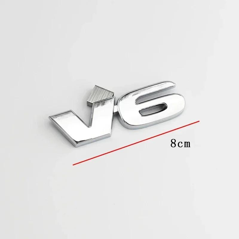 3D Metal SR5 V6 Letter Rear Boot Trunk Emblem Badge Sticker Decals Car Styling Accessories For Toyota Tundra