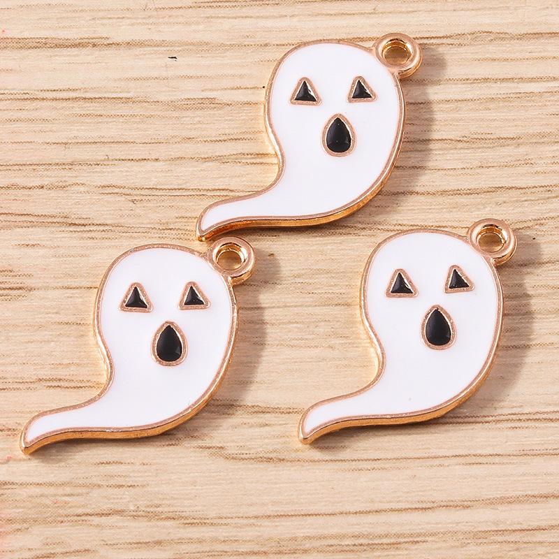 10 Buc/Set Email Halloween Fantomă Liliac Farmece Pandantive Pentru Confecționarea Bijuteriilor Cercei Coliere Brățară Consumabile Artizanale DIY