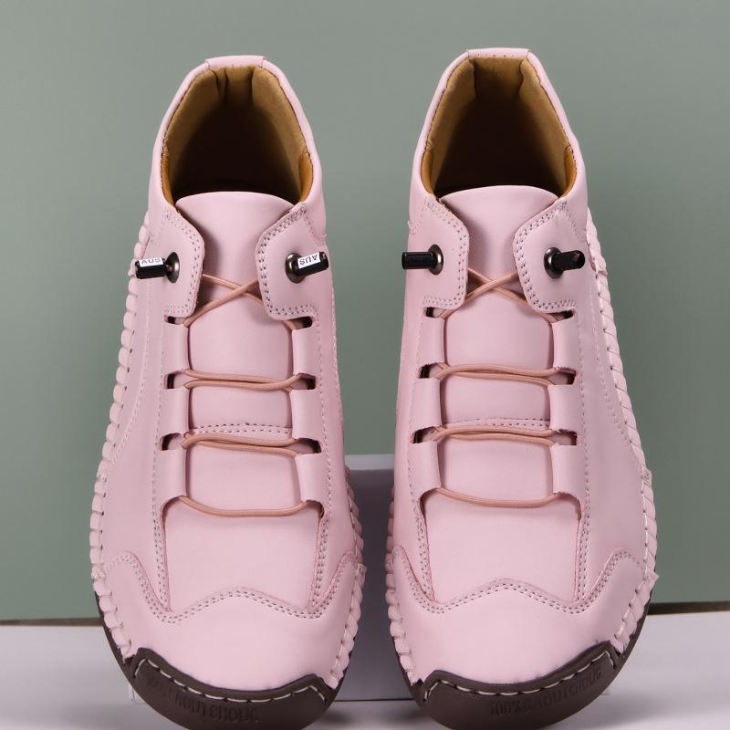 Women's High Top Outdoor Hiking Shoes Pink Ankle Boots Casual Wide Head Purple Green Shoes Plus Size