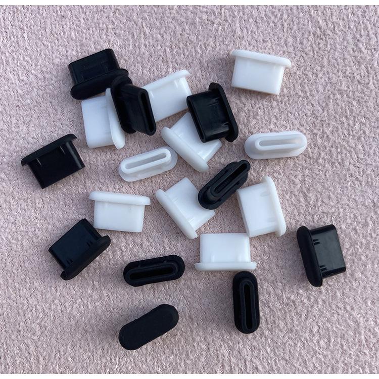 

20pc Mobile Phone Silicone Plug Suitable For Android C-port Charging Port One Size чёрный