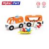 Children's Puzzle Simulation Mini Plastic Doll Doctor Wooden Track Sound And Light Small Ambulance Toy