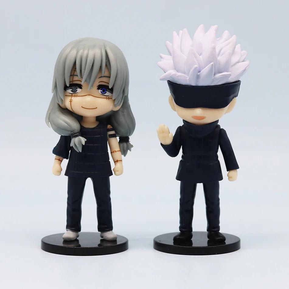 7 Pcs/Pack Q Posket Jujutsu Kaisen 9cm Figure Satoru Gojo Itadori Yuji Geto Suguru Nobara Megumi Collection Character Ornaments’
