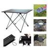 Picnic Supplies Outdoor Portable Camping Barbecue Table Multifunction Aluminum Alloy Foldable Table