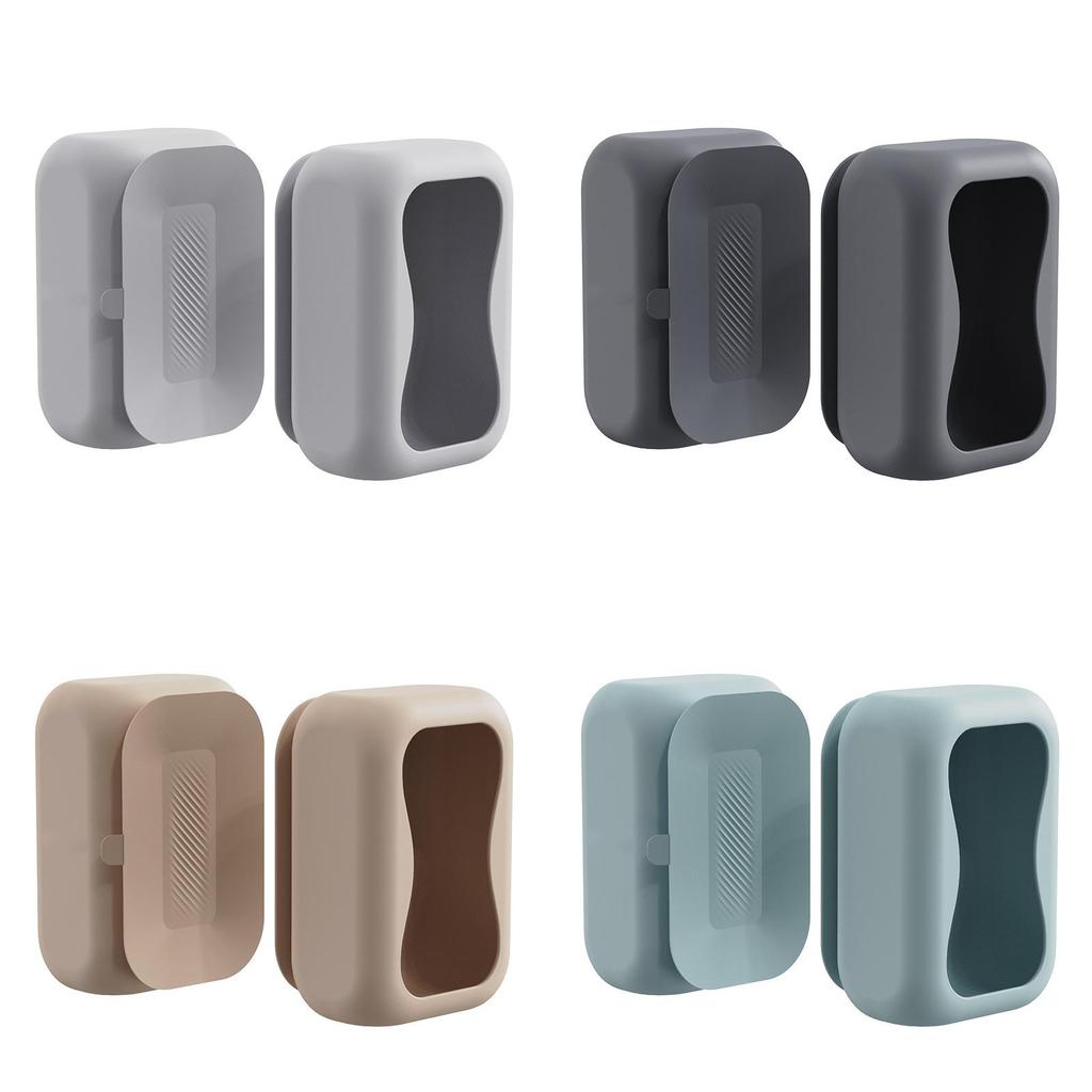 Multifunction Silicone Tissue Box Wall Mount Removable For Bathroom Kitchen