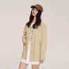 Ledian Women's Detachable Lapel Barn Style Jacket
