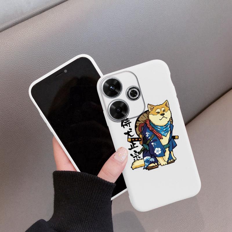 

М який силіконовий чохол Shiba Lnu для Samsung A55 A35 M35 S24 Xiaomi Redmi Note 13 Pro 13C 14T Poco C65 iPhone 15 Huawei Honor 200 Realme Shockproof Cover Realme 12 5G білий
