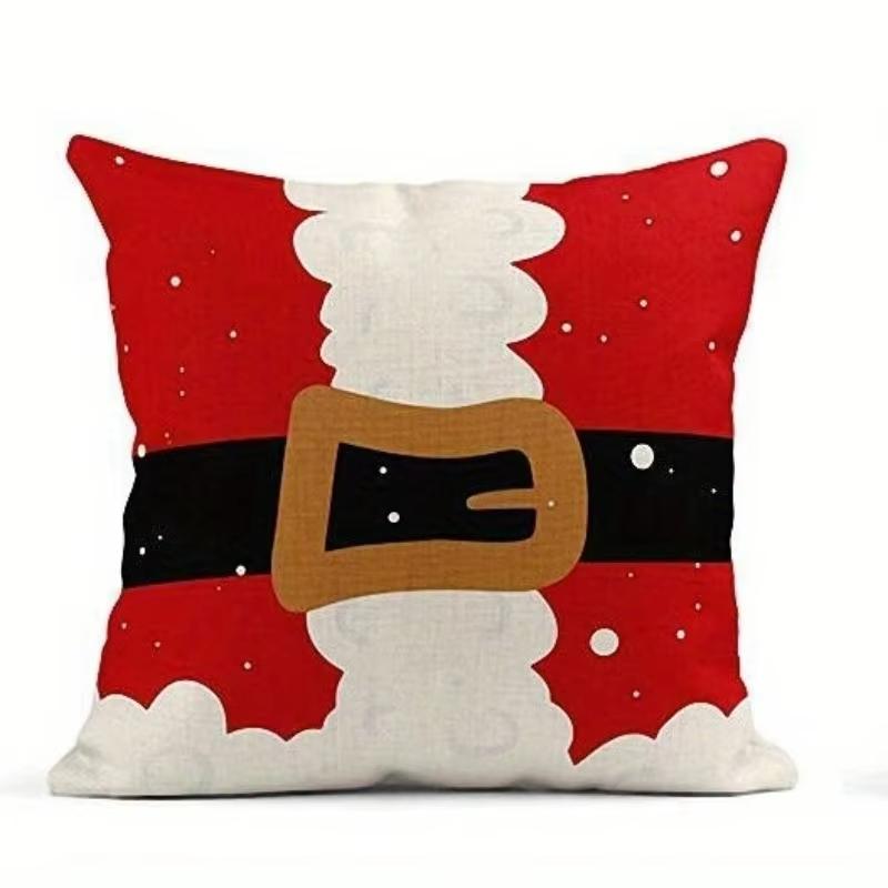 Рождественская наволочка Необходима для праздничного украшения Елка Снежинка Узор Диван Гостиная Украшение 18x18Inch