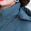 Middle Age Women's Puffer Jackets Winter Vintage Parkas Hooded Plus Size Elegant Thick Warm Down Coats Woman Outerwears