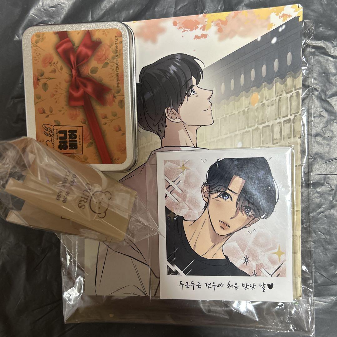 

[Б/У] Корейский BL Набор акриловых клипс Чеки Медвежонок honeybear