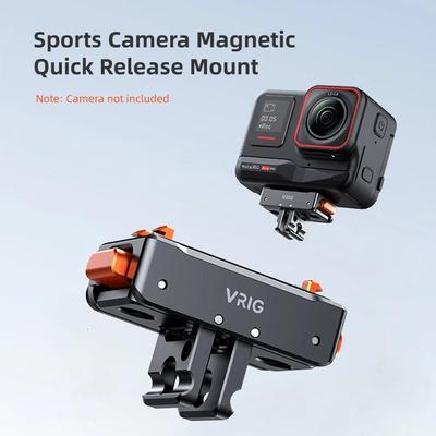 Extension Rod Tripod Quick Release Mount with 1/4 Screw Hole Magnetic Adapter Mount for Insta360 Ace Pro/X4/X3/DJI Action 4/3