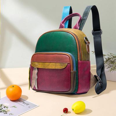 Genuine Leather Rubbed Vintage Women's Shoulder Bag Trendy Backpack