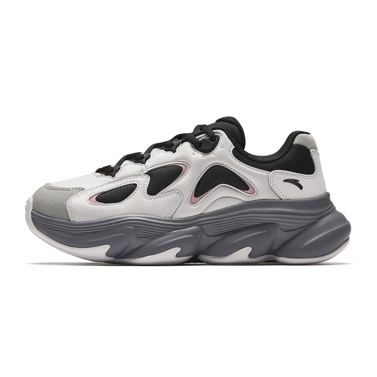 

Anta Туфли Мяу Мяу Толстая подошва Легкие Модные Универсальные Трендовые Женские Кроссовки Светло-серебристо-серый Черный Океанско-серый 922548894-2 40