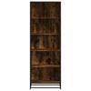 Bookshelf Smoked Oak 60 X 35 X 170.5 Cm Engineered Wood