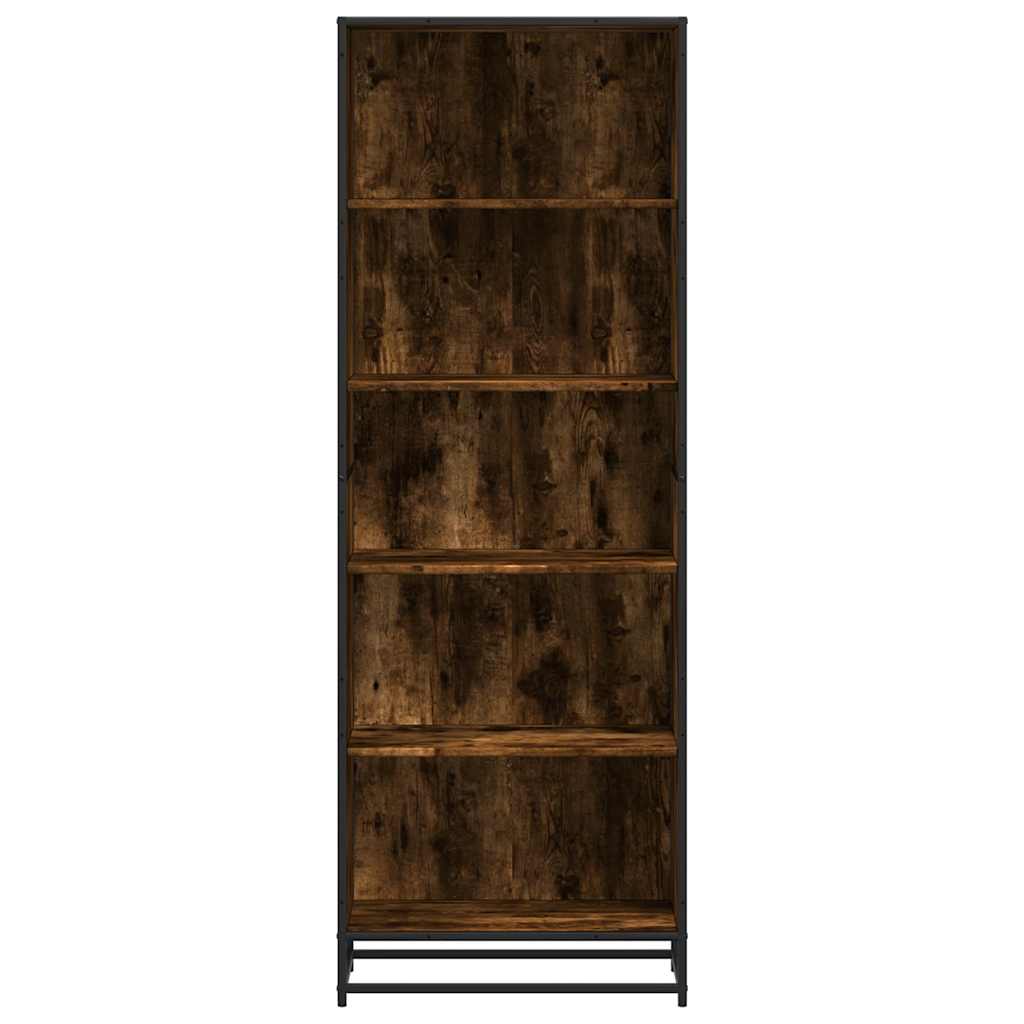 Bookshelf Smoked Oak 60 X 35 X 170.5 Cm Engineered Wood