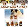 Adorable Capybara Figurine Cute Chubby Water Pig Creative Pvc Collectible Model Set