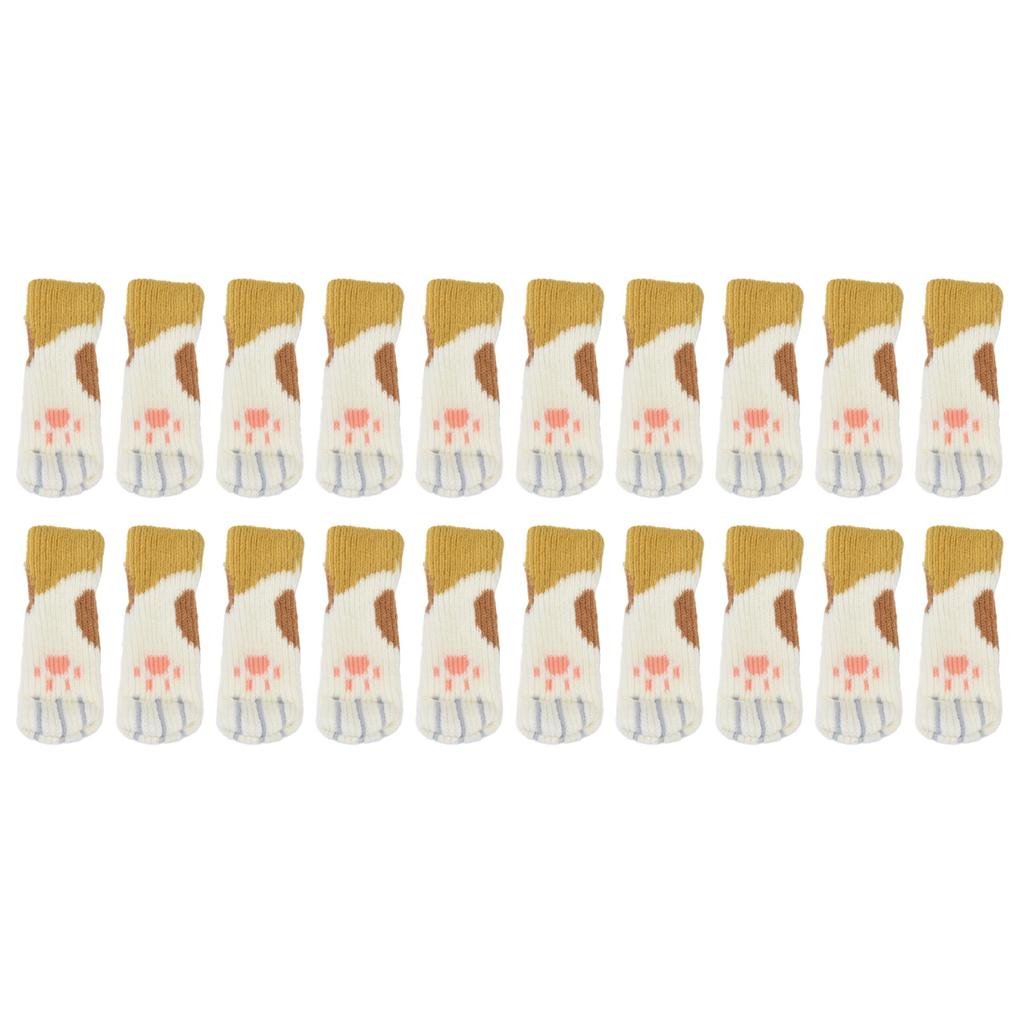 20 buc Huse Picioare Mobilier Tricotate cu Elasticitate Ridicată, Protecții de Podea pentru Picioare Scaun pentru Mutare Ușoară și