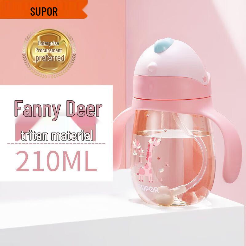 Детский поильник Supor с трубочкой против захлебывания 210ML