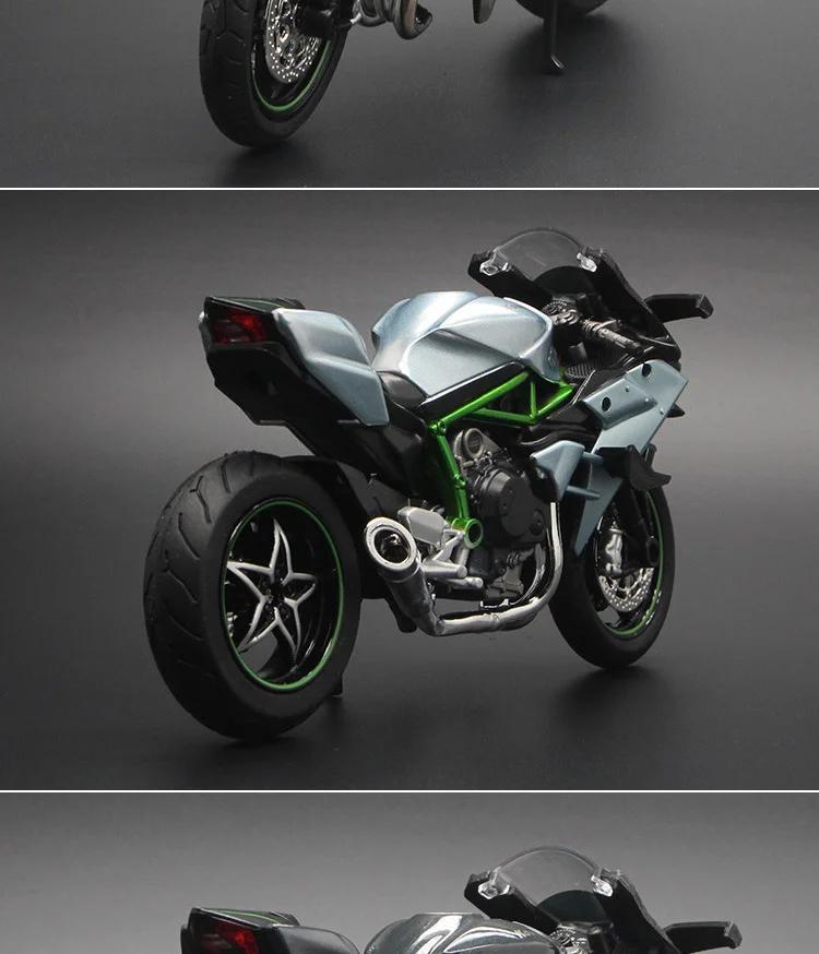 Kawasaki 1:12 Model de motocicleta din aliaj Ducati cu sunet pentru copii