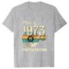 50 Years Old Vintage 1973 Limited Edition 50th Birthday T Shirts Graphic Streetwear Short Sleeve Summer Tshirt Birthday Gifts
