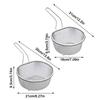 Cooking Utensils Frying Filter Basket Stainless Steel Long Handle Pasta Boil Basket Hot Pot Strainer Deep Frying Mesh