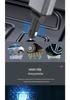 Retractable Four-in-One Car Charger with Starry Sky Light & Alloy Finish for Apple & Huawei