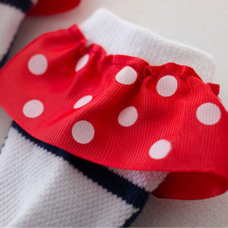 Søte småbarn babysokker Dots Princess Lace bomullssokker