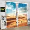 Outdoor Landscape Printed Curtain Polyester Suitable Home Decoration Excluding Poles Set Of 2 Artistic Made Washable