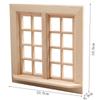 16 Felder Puppenhaus Fenster Modell Holz Quadratische Fenster Modell Miniatur Haus Dekor Für DIY Spielzeug