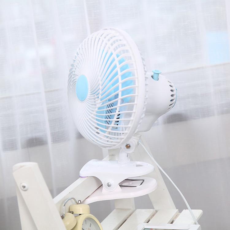 Cartoon Mini Electric Fan: Energy-Saving Shaking Head Fan for Student Dorms and Desktops