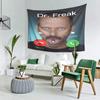 Dr Freak House MD Tapestry Vibrant Polyester Wall Hanging Playful Design for Bedroom Dorm Home Office Decor