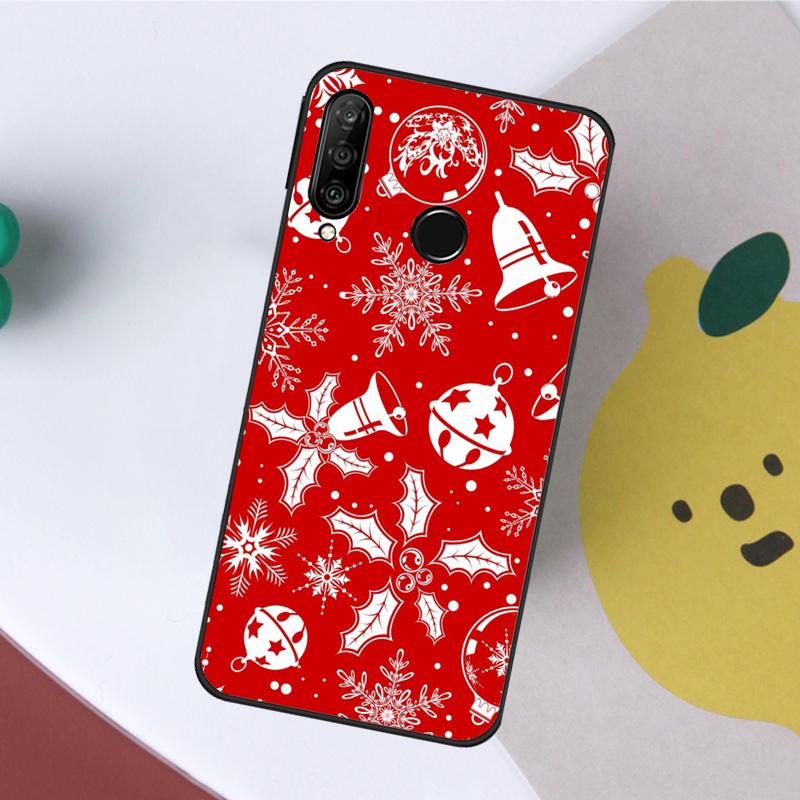Christmas Santas seamless Deer For Huawei Nova Y60 Y70 Y90 Y61 9 10 SE Nova 8i 3i 11i 5T P50 P60 Pro P20 P40 P30 Lite Case