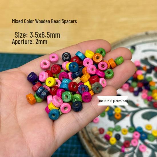 Blue Stone Clay Beads & Accessories Set: Wood & Ceramic Charms for Jewelry Making