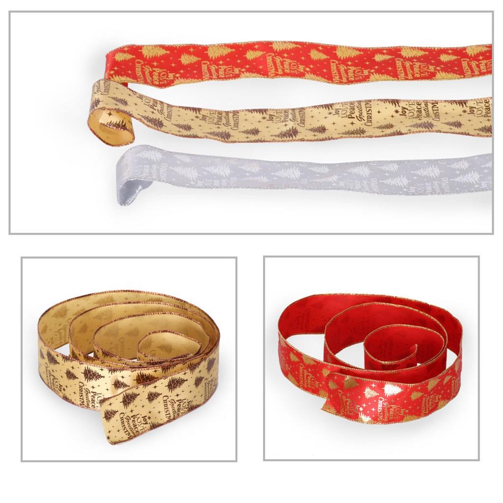 Christmas Ribbon Gift Box Packaging Gift Ribbon Christmas Tree DIY Decoration Christmas Decoration