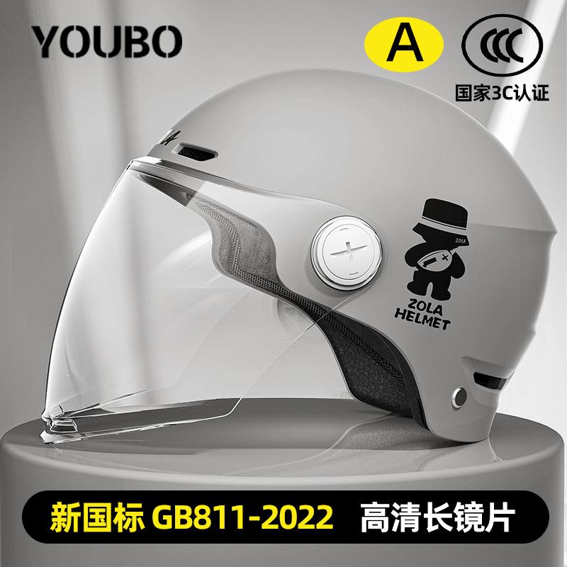 New national standard 3C certified helmet, electric vehicle 3c summer helmet, sun protection and breathable half helmet
