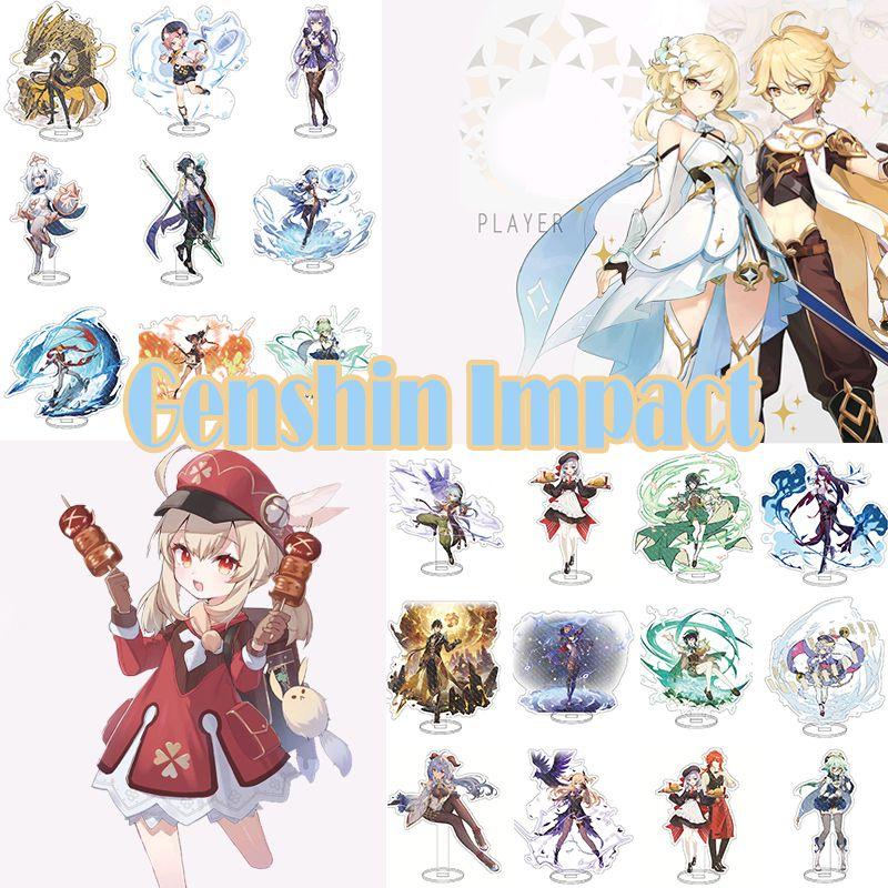 Exquisite Genshin Impact Barbatos Keqing Barbara Acrylic Figure Stand For Display Decor