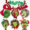 The Funny Christmas Burlap Wreath Door Creative Christmas Decorations