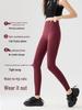 Spring 2026 Slim Fit Yoga Pants: Abdominal and Hip Support, Back Waist Pocket, Solid Color, Outdoor Wear, Tight-Fitting, Thin Style, New Arrival.