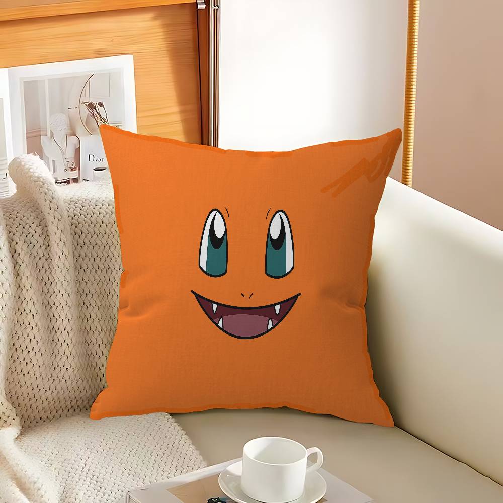 Japan Anime P-Pokemons Cushion Cover Pillowcase Upholstery Sofa Throw Pillow Home Decor Pillowcas
