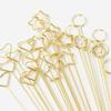 30/60pcs Creative Metal Card Holder DIY Star/Heart /Round Shape Message Card Clip Stainless Steel Durable Memo Clip Holders