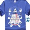 Pyramid Eye 2Pac Masons Killuminati Illuminati Conspiracy Theory T-Shirt. Summer Cotton Short Sleeve O-Neck Mens T Shirt New