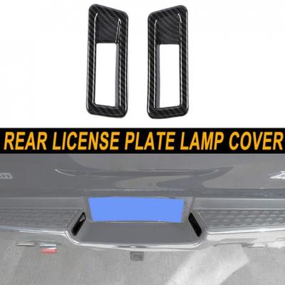 Włókno węglowe Tylna lampa tablicy rejestracyjnej Osłona lampy Wykończenie Dla Dodge Ram 1500 2018+